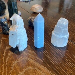 Three Crystal Home Accent Towers